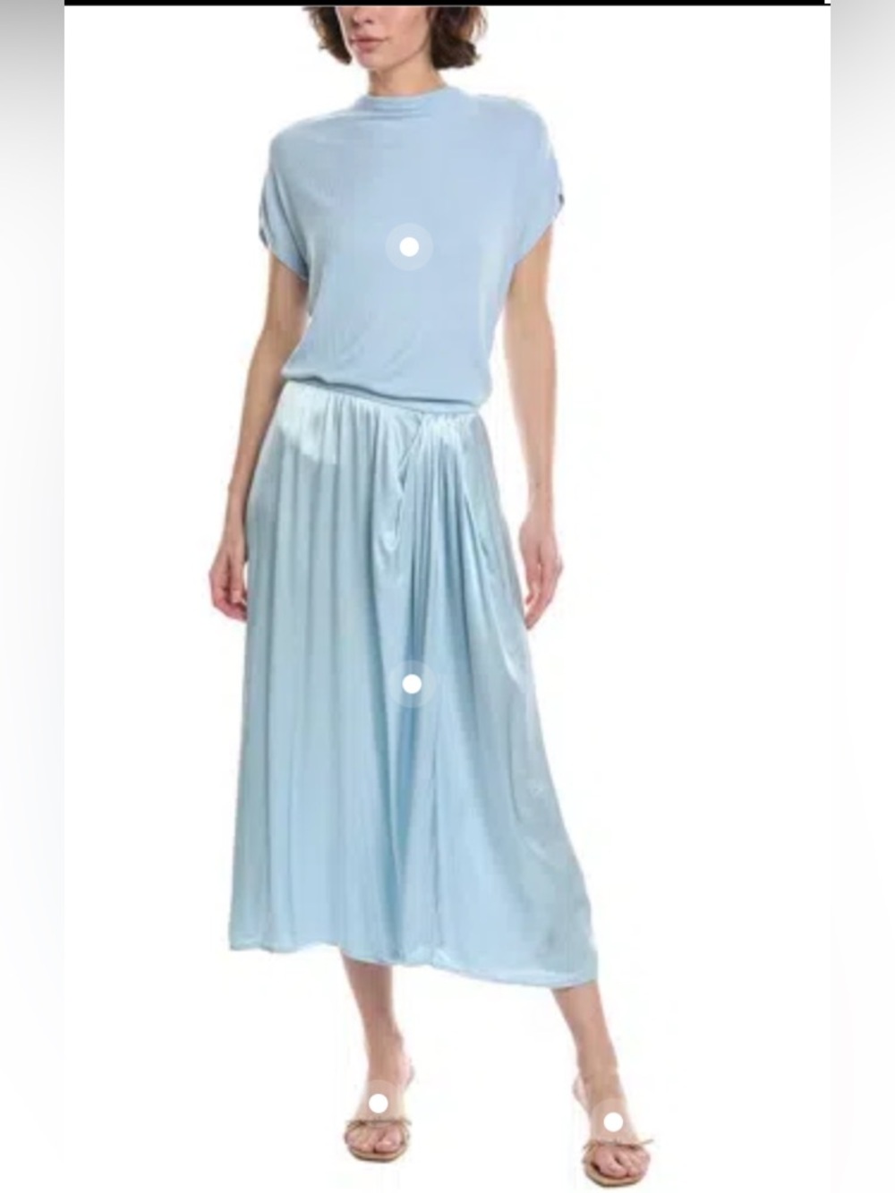 Michael Stars Siobhan Twist Front 2-in-1 Midi Dress Size Small. NWOT